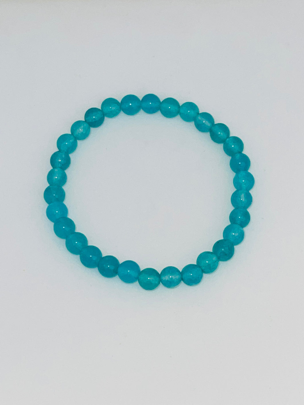 Bracelet with ice blue Apatite beads