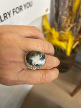 Ring with petrified Agatized wood