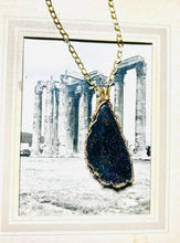 Pendant with black Adamooka opal