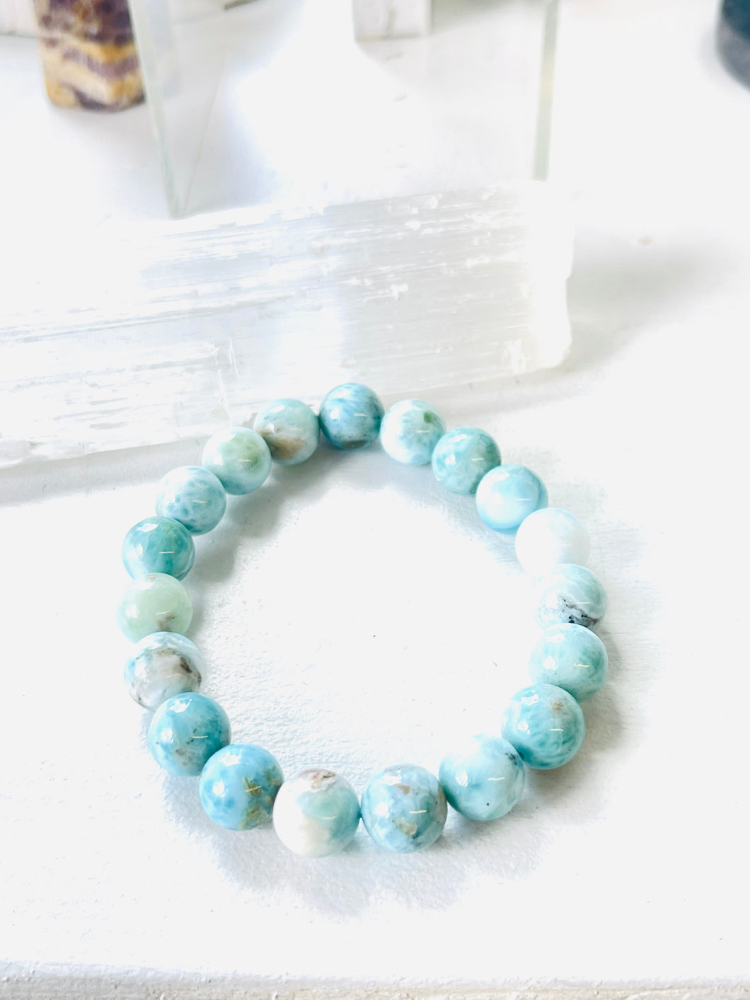 Bracelet with Larimar stones