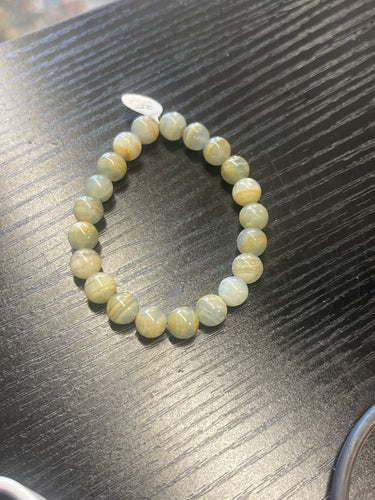 Bracelet with Argentina Calcite beads