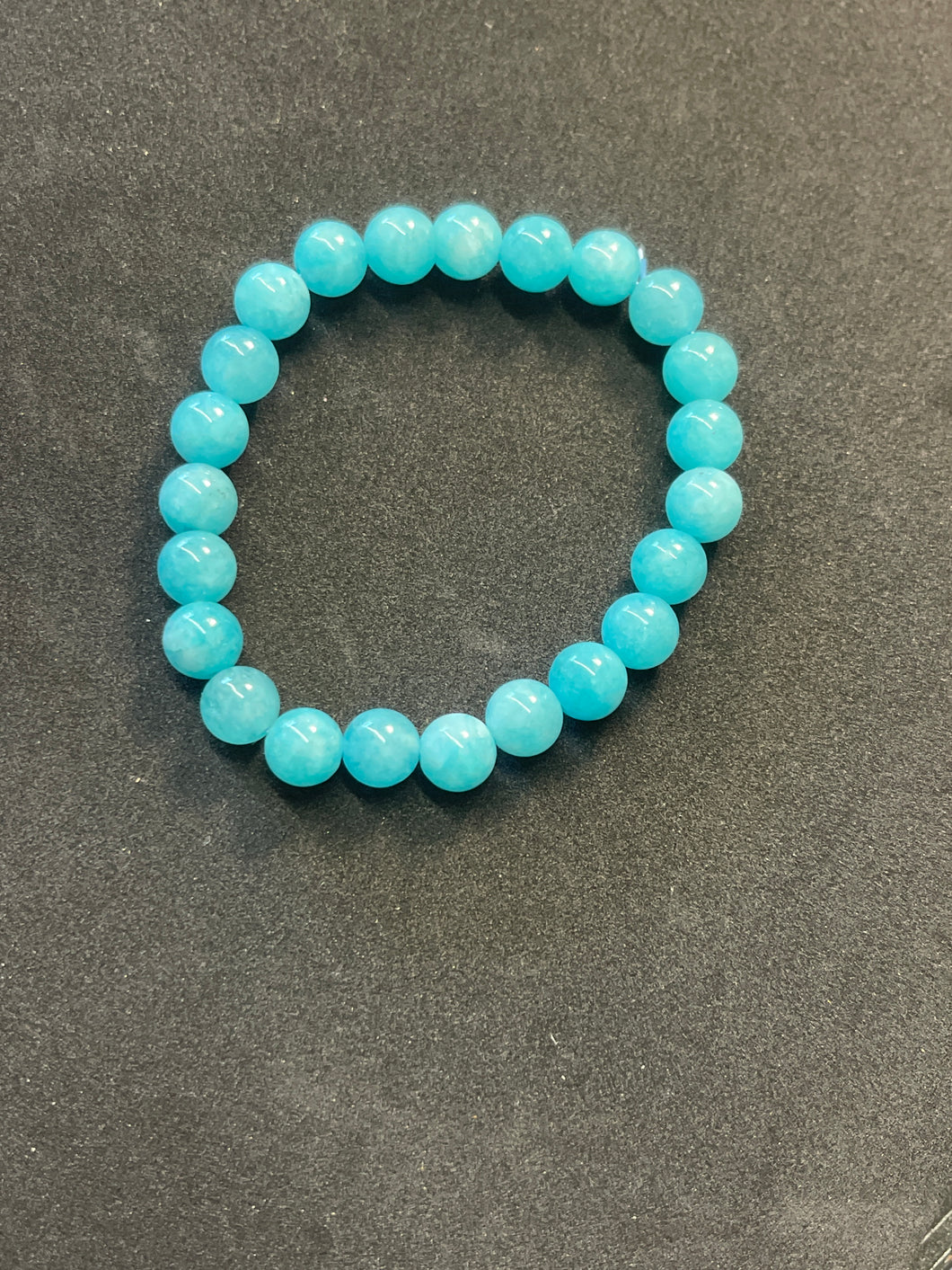 Bracelet with ice blue Apatite beads