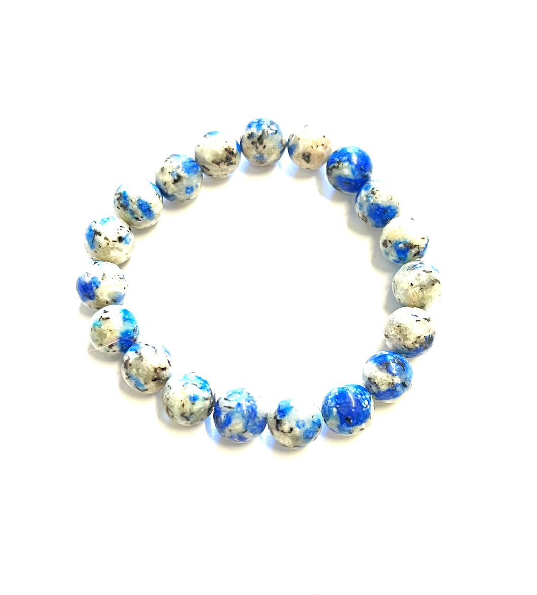 Bracelet with K2 Azurite beads