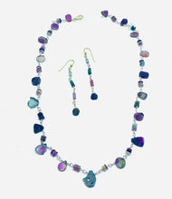 Necklace with various tourmaline beads