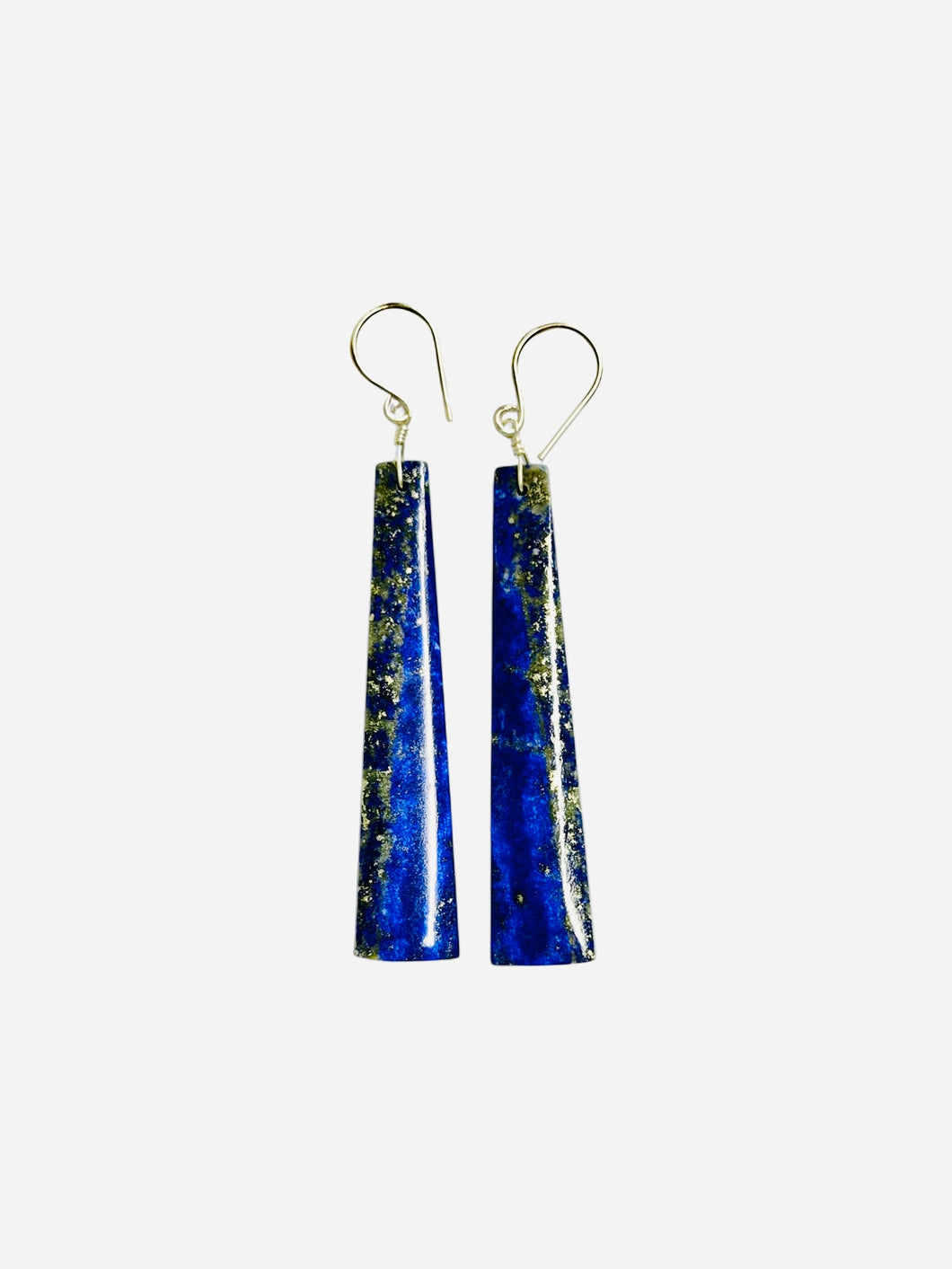 Earrings with long Lapis Lazuli