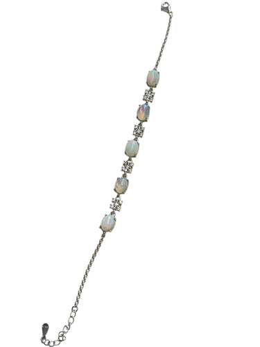 Bracelet in sterling silver with Ethiopian opals