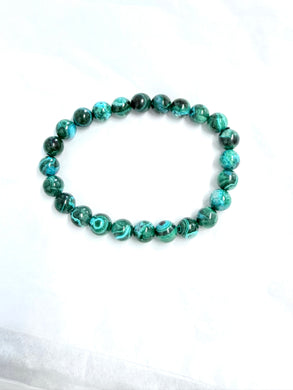 Bracelet with Azurite malachite