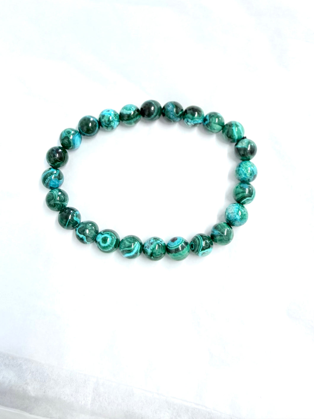 Bracelet with Azurite malachite
