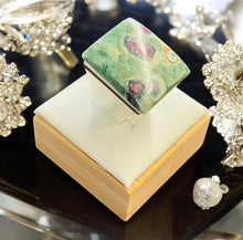 Ring with Ruby in Zoisite