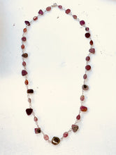 Necklace with Afghan watermelon Tourmaline