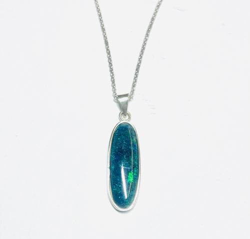 Pendant with matrix opal