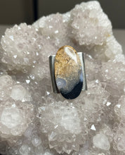 Ring with petrified palm root