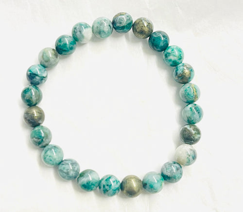 Bracelet with blue agate