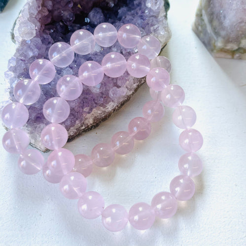 Bracelet with rose quartz