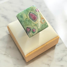Ring with Ruby in Zoisite