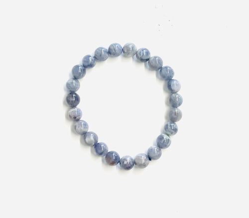 Bracelet with Blue iolite beads