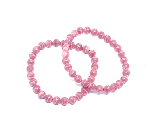 Bracelet with rhodochrosite