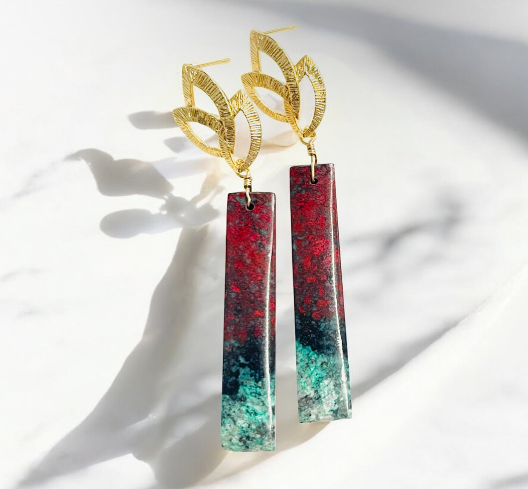 Earrings with Sonora Agate