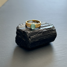 Ring with unpolished tourmaline