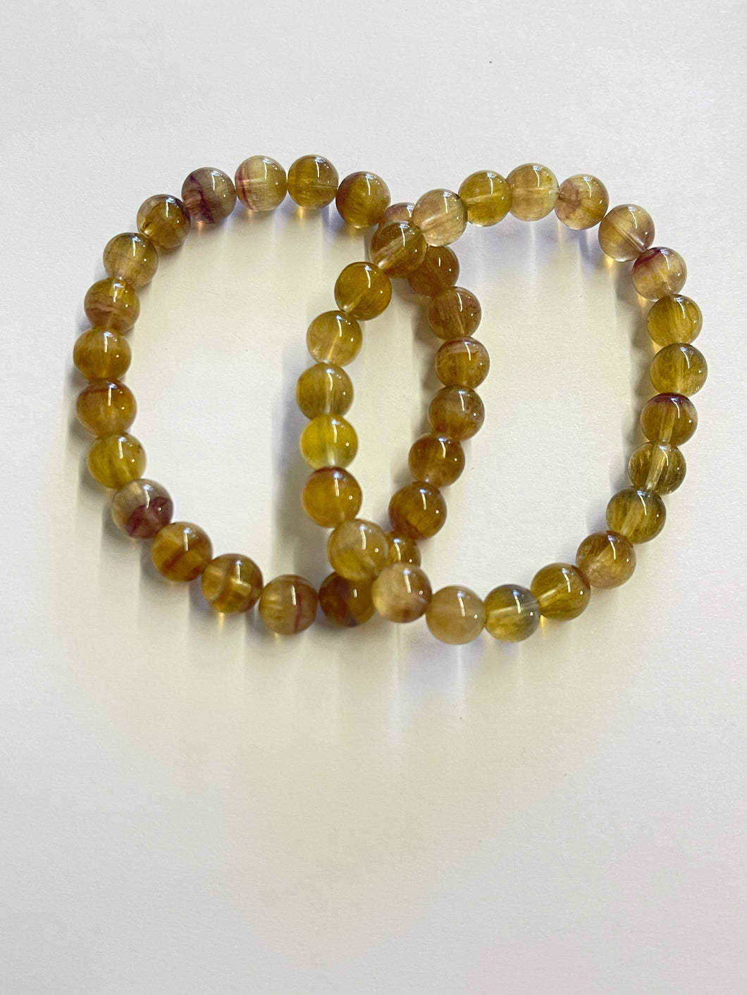 Bracelet with yellow fluorite beads