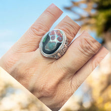 Ring with Pancawarna Agate