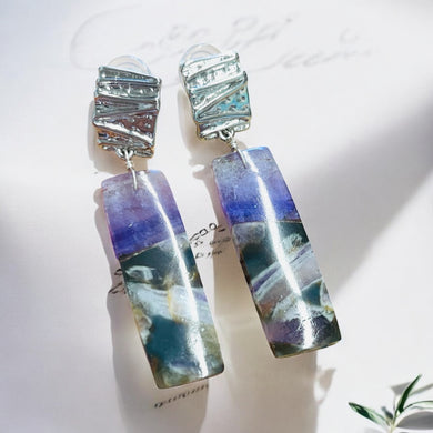 Earrings with Amethyst