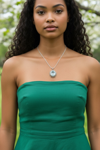 Pendant with aquamarine