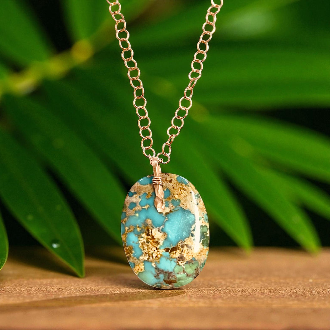 Pendant with small Persian Turquoise