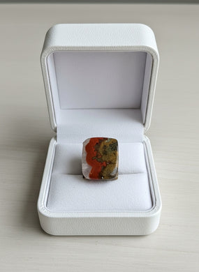 Ring with Morocco agate