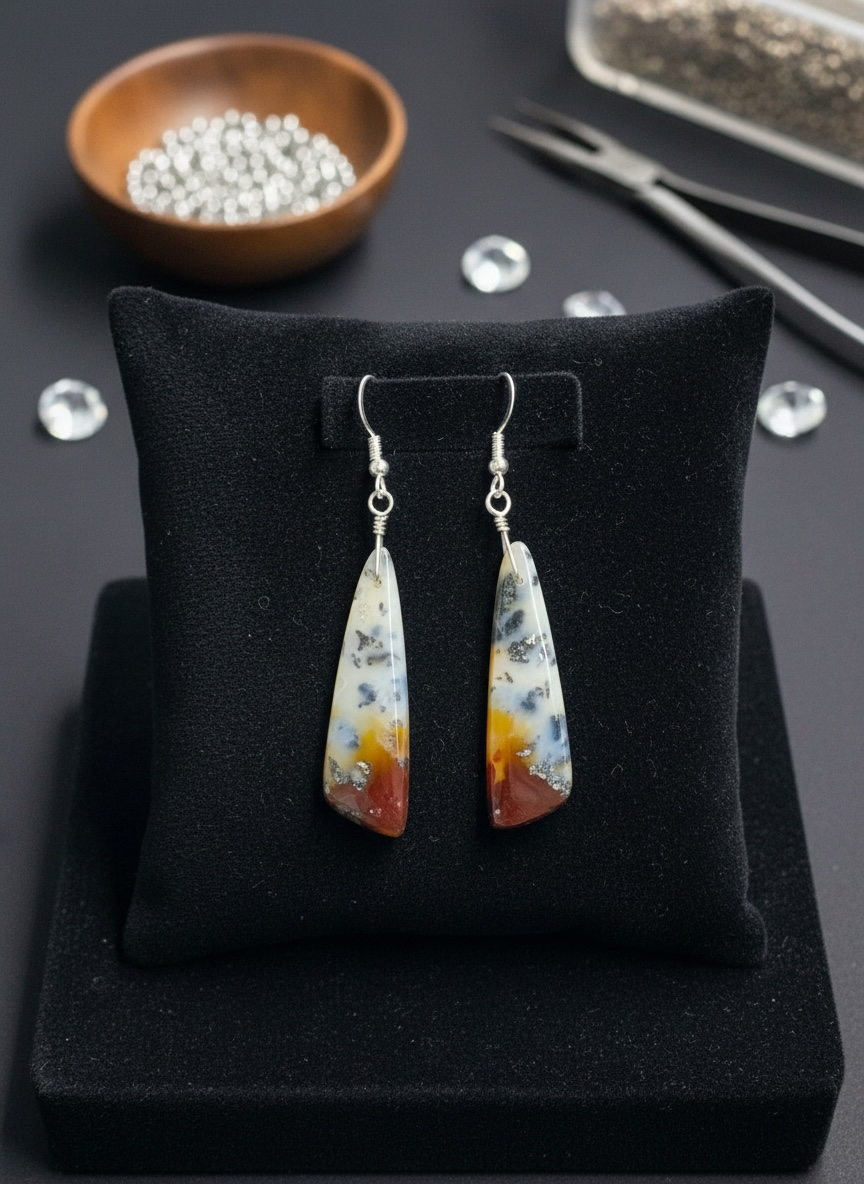 Earrings with Marcasite