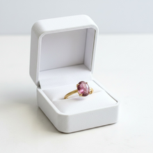 Ring with light pink Tourmaline