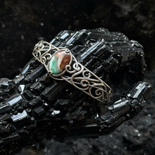 Bracelet cuff style with petrified opalized wood