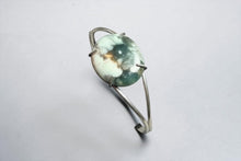Bracelet cuff style with petrified opalized wood