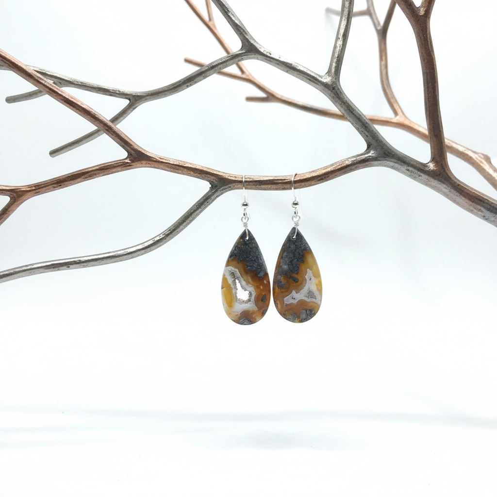 Earrings with Marcasite and studs