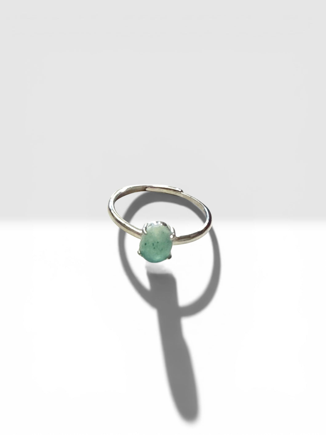 Ring with Amazonite cabochons