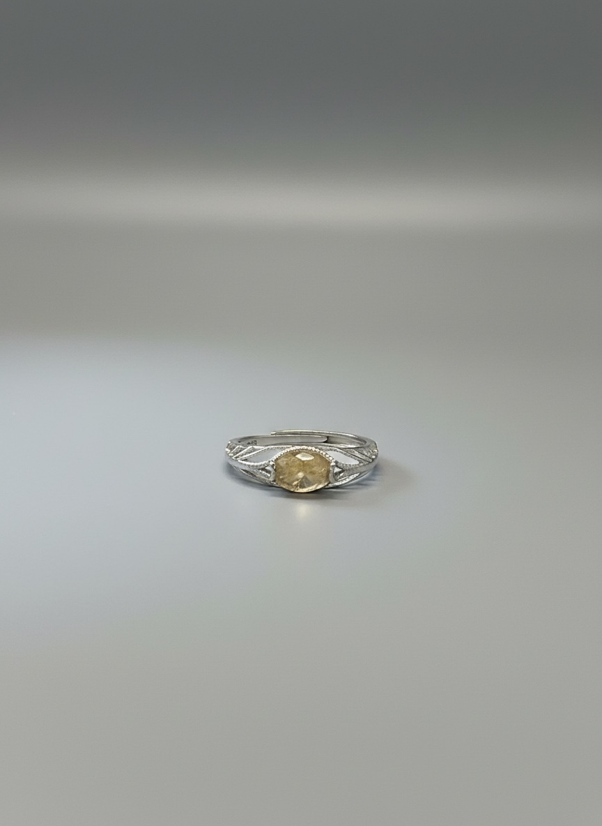 Ring with andalusite