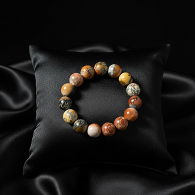 Bracelet with maligano jasper beads