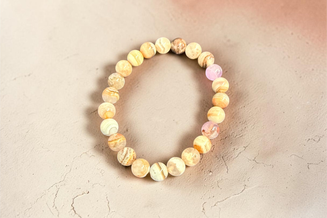 Bracelet with Amethyst beads