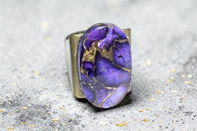 Ring with Mohave turquoise