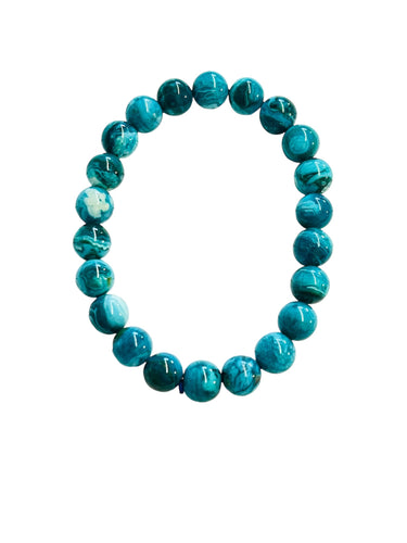 Bracelet with chrysocolla