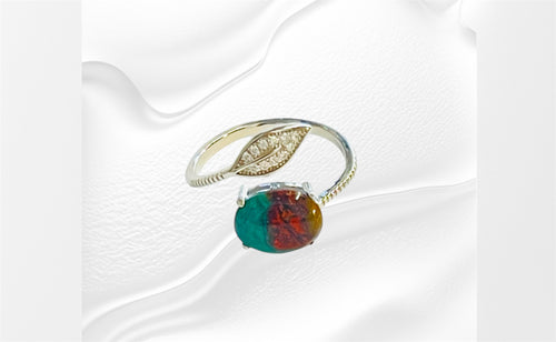 Ring with pankawarna agate