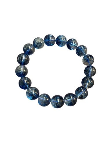 Bracelet with blue phantom quartz