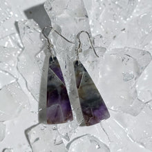 Earrings with Amethyst and grape Agate