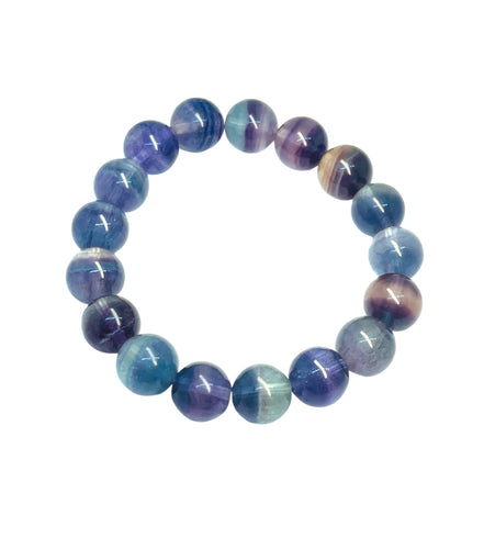 Bracelet with fluorite beads