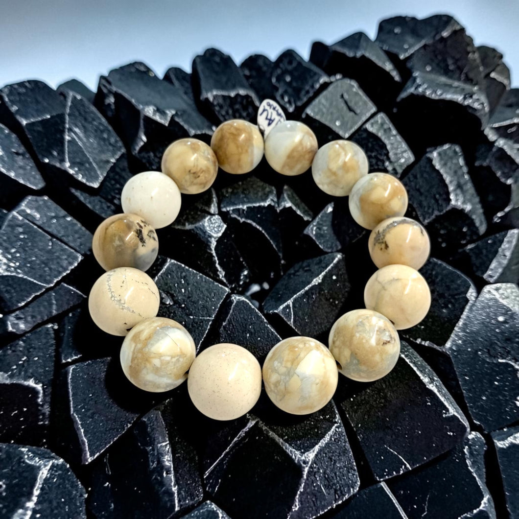Bracelet with maligano jasper