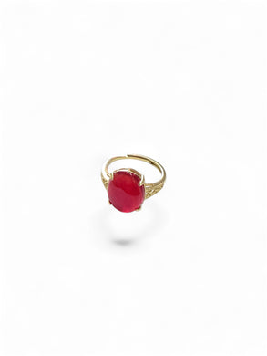 Ring with carnelian