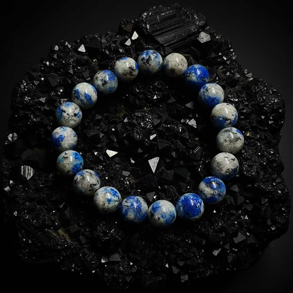 Bracelet with K2 Azurite beads
