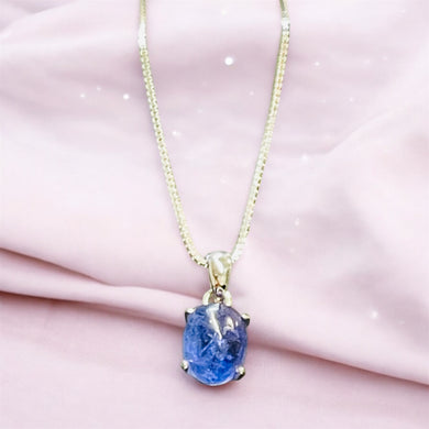 Pendant with natural Tanzanite