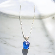 Pendant with natural Tanzanite