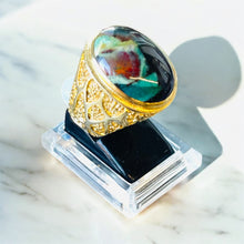 Ring with Pancawarna Agate